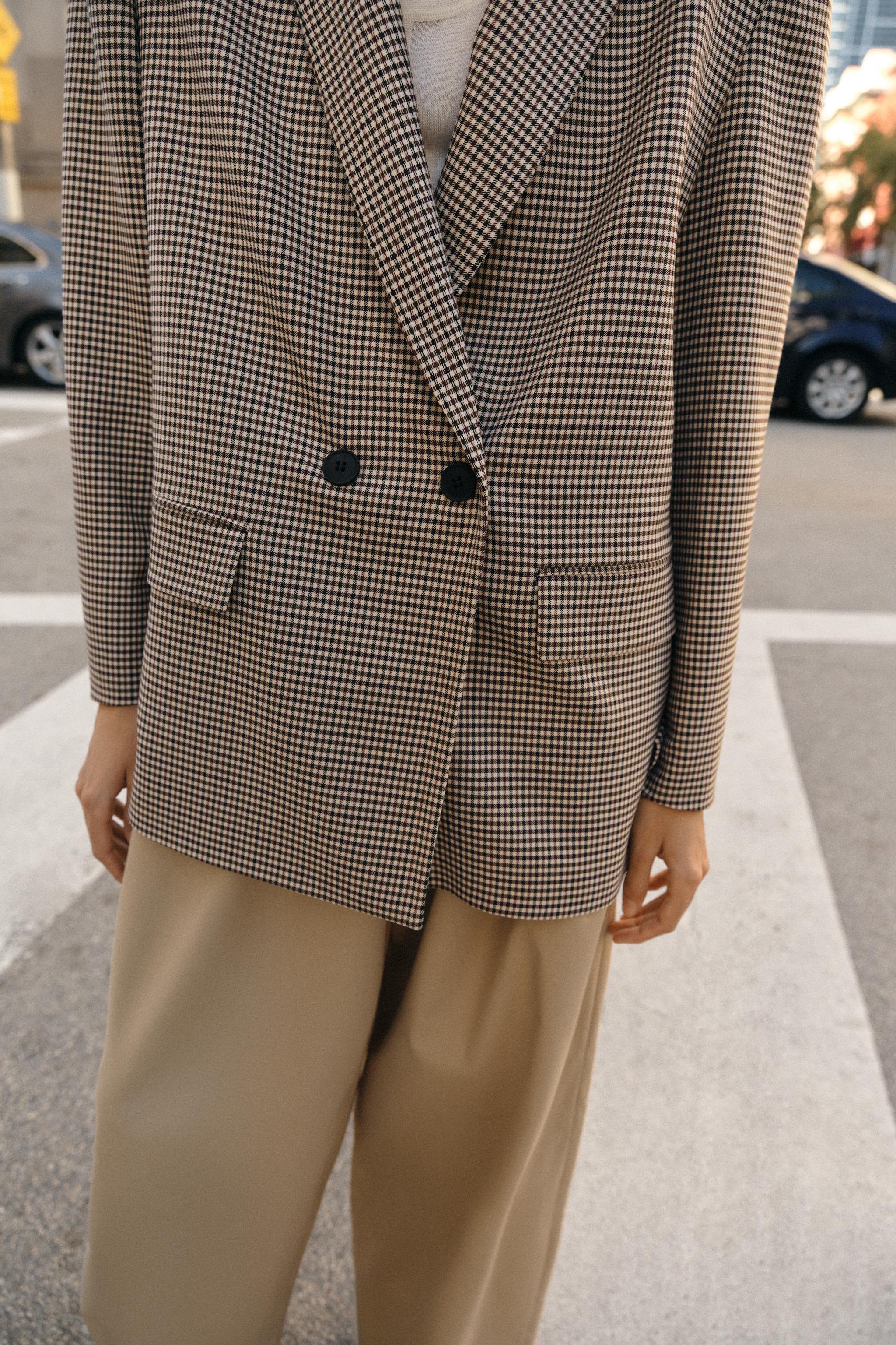 VESTE OVERSIZE À BOUTONNAGE CROISÉ